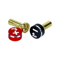 1up Racing LowPro Bullet Plug Grips – Red/Black + LowPro Bullet Plugs 4mm (2pcs) 1U-190431