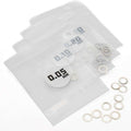 1Up Microtune Shims - 5.0mm ID (0.05, 0.1, 0.2, 0.3 - 10 pcs each)