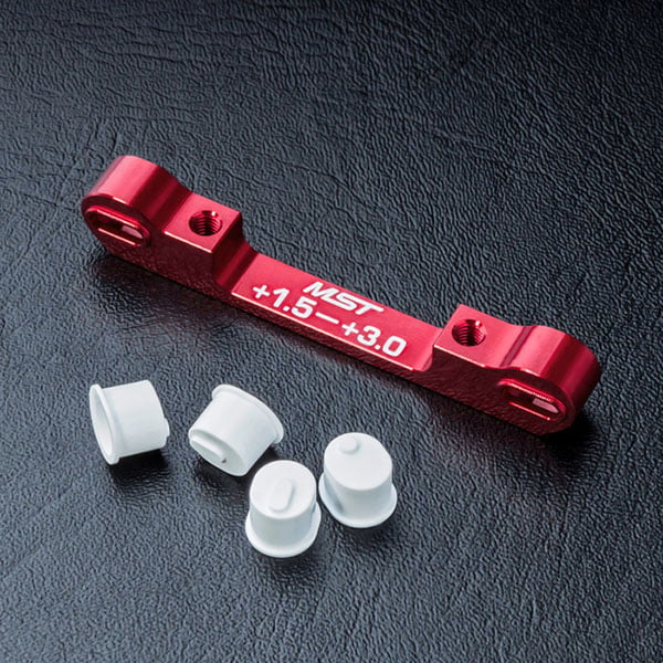 MST Adjustable Alum. Suspension Mount (+1.5-+3.0) (red) 820058R