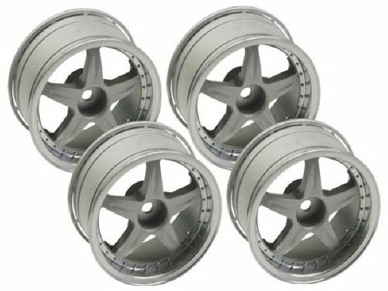 Kawada +4mm Offset VX Plated Wheel Deep Rim 4 pcs Grey - TU35WP