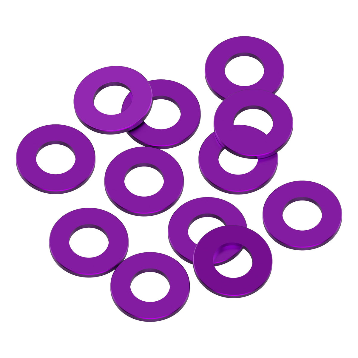 1Up Racing - Precision aluminium 3 x 6mm shims - 0.5mm - Purple (12) 1U-80322