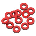 3x6x2mm Precision aluminium Shims - Red - 12pcs