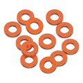 3x6x1mm Precision aluminium Shims - Orange - 12pcs