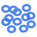 3x6x0.5mm Precision aluminium Shims - Blue - 12pcs