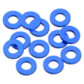 3x6x1mm Precision aluminium Shims - Blue - 12pcs