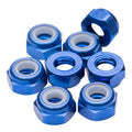 M3 aluminium Locknuts - Dark Blue - 8pcs