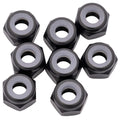 1Up 7075 M3 aluminium locknuts - Black - 8pcs