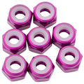 1Up 7075 M3 aluminium locknuts - Purple - 8pcs