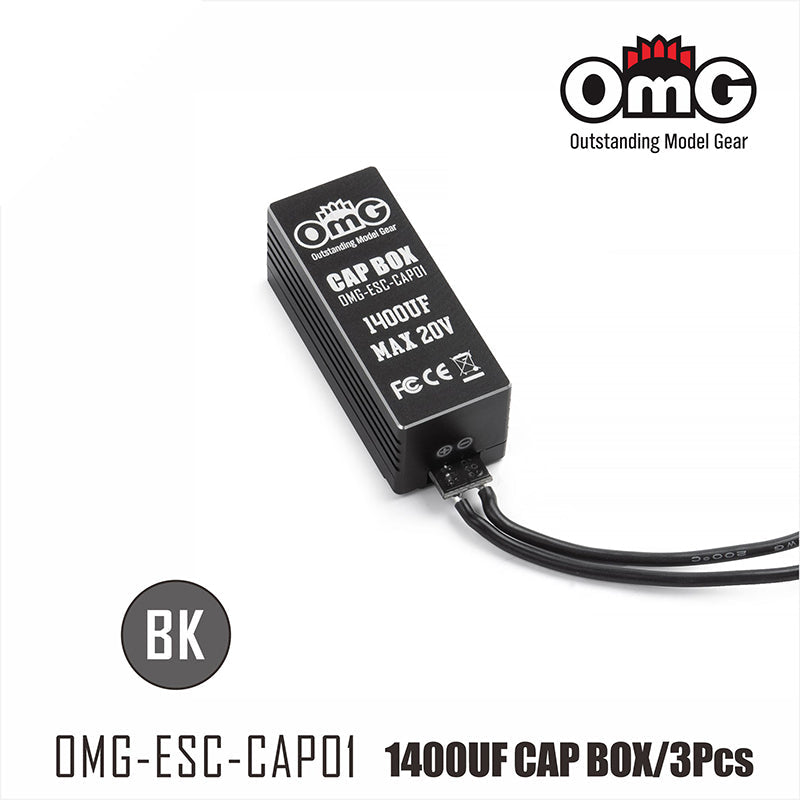 OMG Low-impedance & anti-reverse connection Capacitor BLACK - OMG-ESC-CAP01/BK