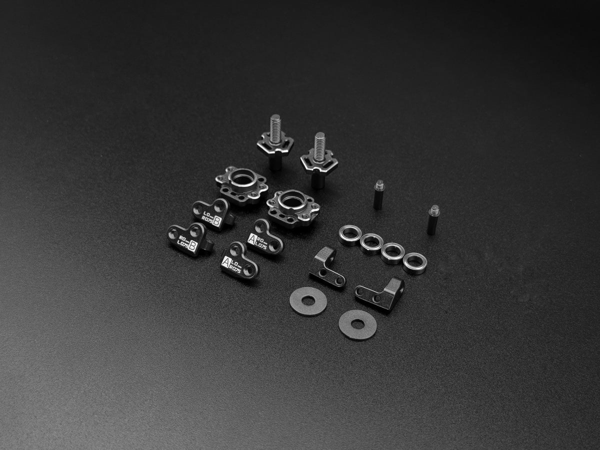 Team AD Steering Blocks BLACK – AD-9012B