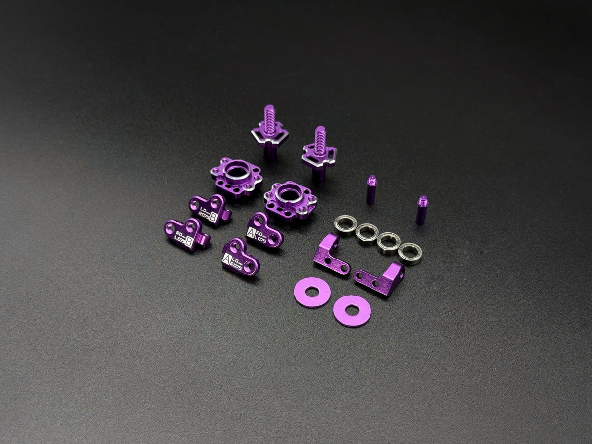 Team AD Steering Blocks PURPLE – AD-9012P