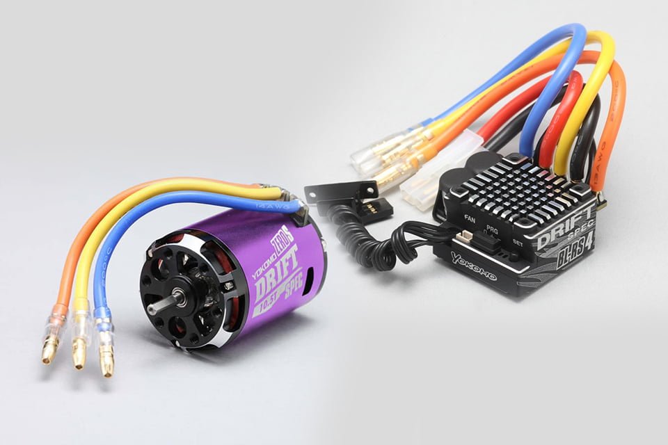 Yokomo DRIFT SPEC Combo BL-RS4D ESC + ZERO-S 10.5T Motor (Purple) BL-R4105DP