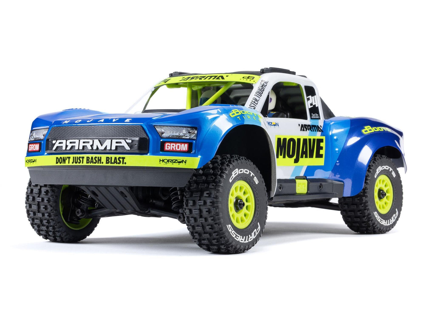 ARRMA 1/16 MOJAVE GROM MEGA 4X4 DT with Battery & Charger Blue - ARA2104T2