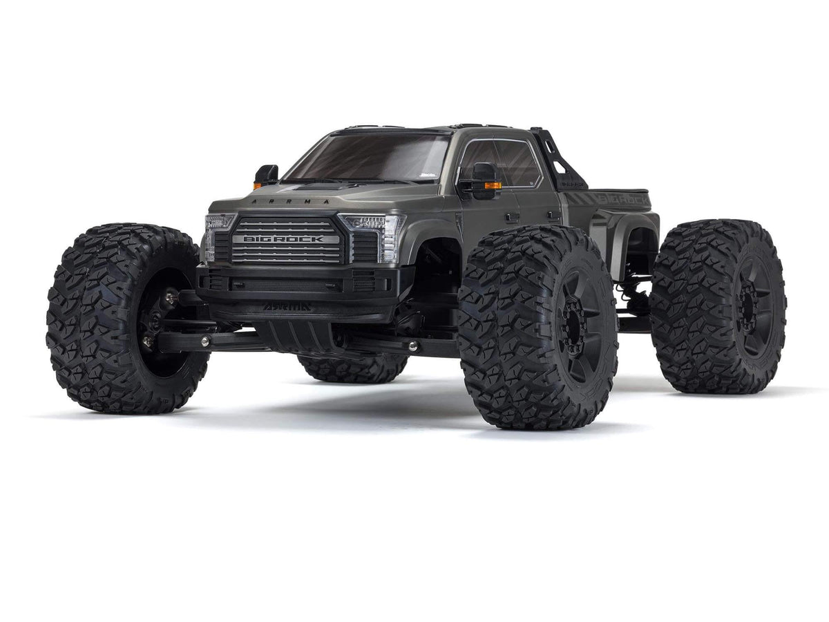 ARRMA 1/7 BIG ROCK 6S 4X4 BLX Monster Truck RTR Gunmetal - ARA7612T1