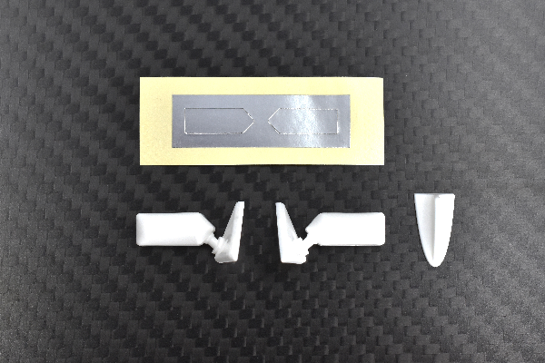 Reve D FLEX GT Mirror Type-A (White, Antenna / Mirror Sticker) DB-M01-AW