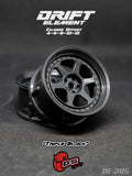 DS Racing Drift Element 6 Spoke (Triple Black) (2) DE-205