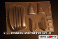 Demi Works S14 Fenders and Louver set – B - DWS14BK-B