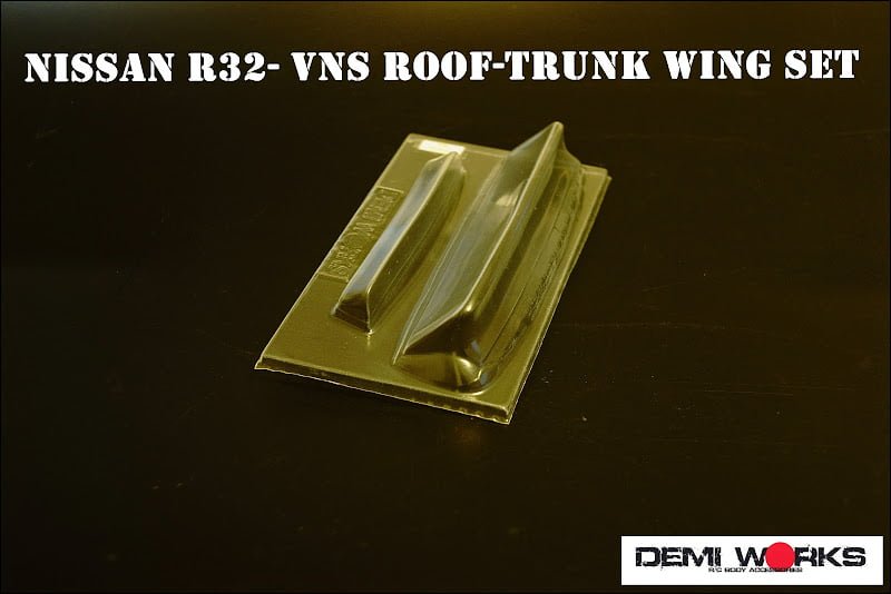 Demi Works Nissan R32- VNS Roof-Trunk Wing Set - DW32VNS-W