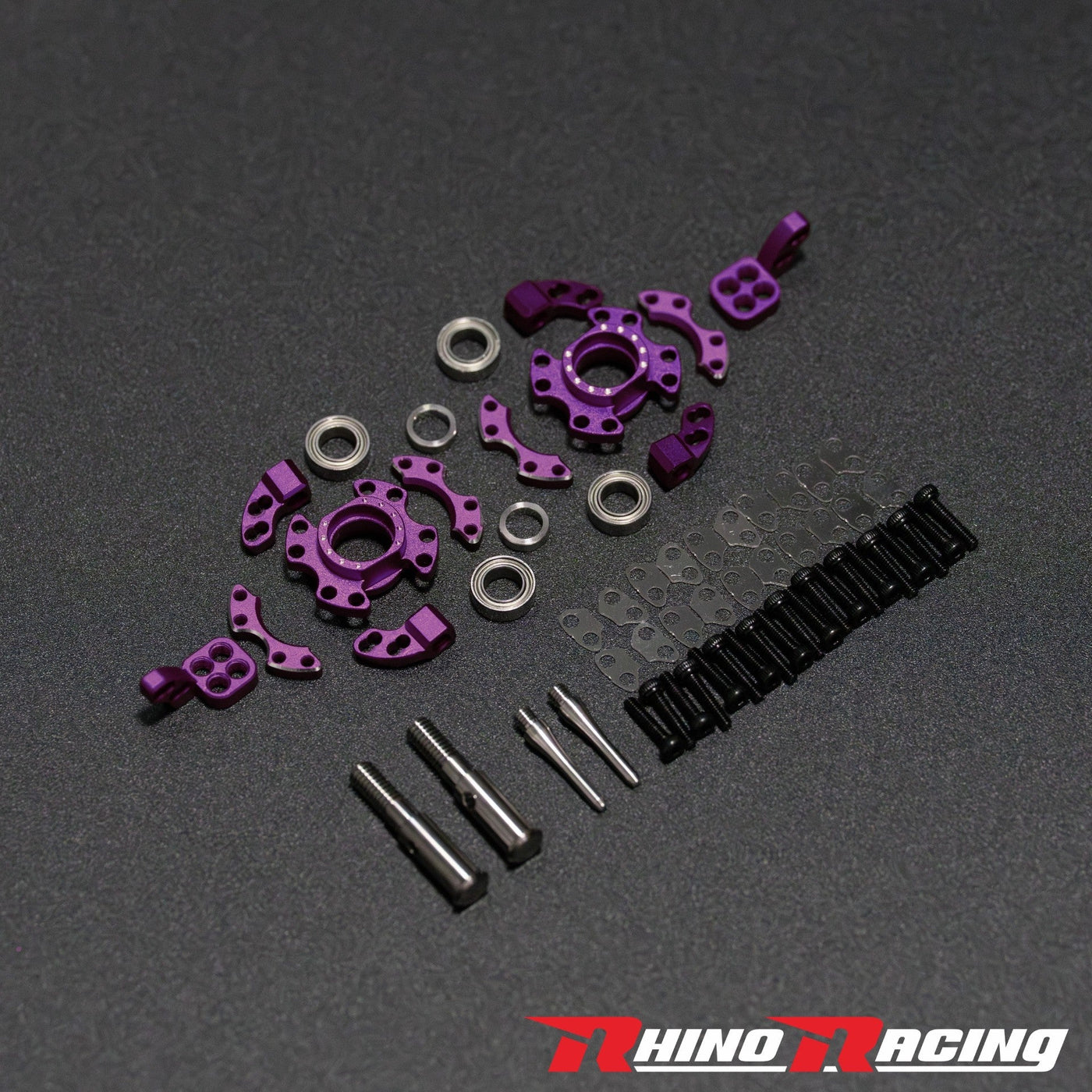 Rhino Racing SR Series Steering Blocks (RWD Knuckles) PURPLE - RR-1405P