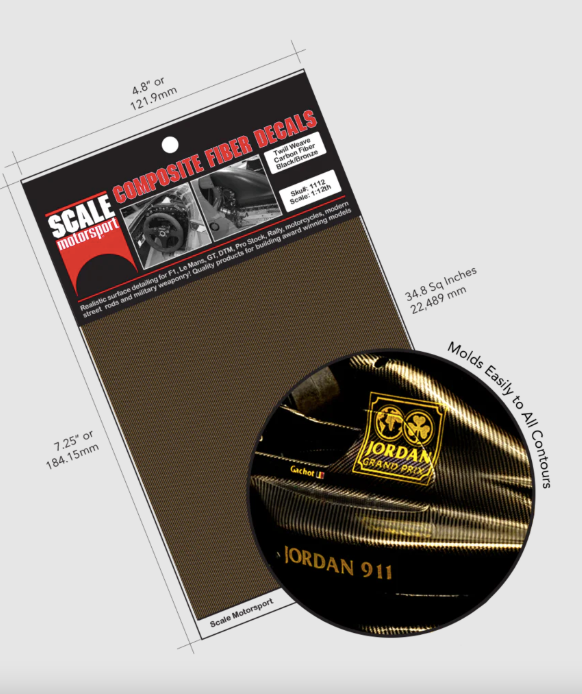 Carbon Fiber Twill Weave Black on Bronze 1112