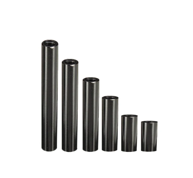 M3 x 40mm Black Anodised Aluminium Alloy Spacer / Standoff (4 Pcs)
