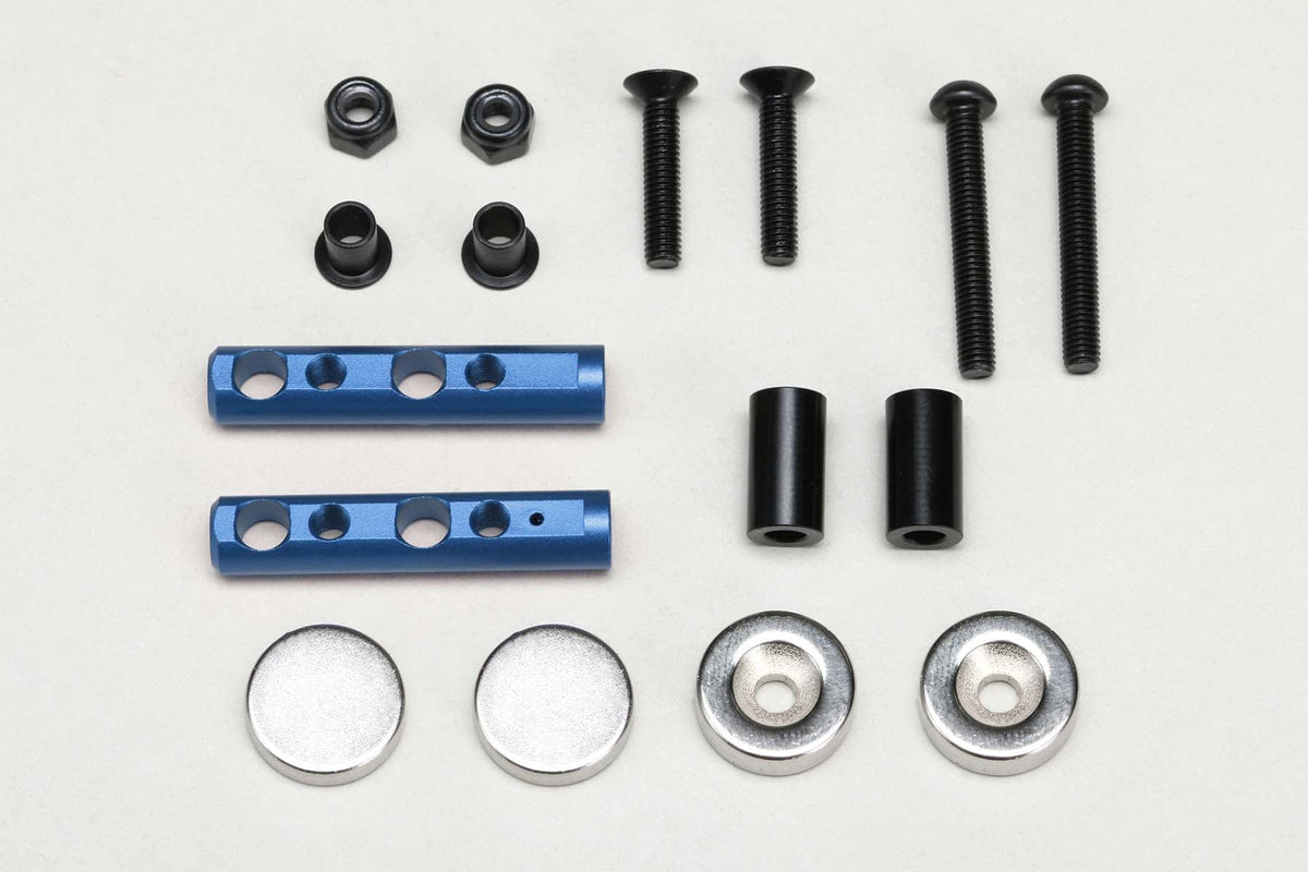 Yokomo Magnet Rear Body Mount for Drift Car (Blue) - ZS-016MGRBL