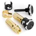 1Up Lockdown adjustable bullet plugs – 5mm – black/black (pr) 1U-190450