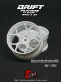 DS Racing Drift Feathery Wheel (2pcs) White Hi Gloss 2K +6mm offset - DF-001