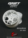 DS Racing Drift Feathery Wheel (2pcs) White Matte +6mm offset - DF-002
