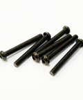 TOPLINE STEEL SCREW BLACK M3 HEX BUTTON 25mm - TSB-25BK