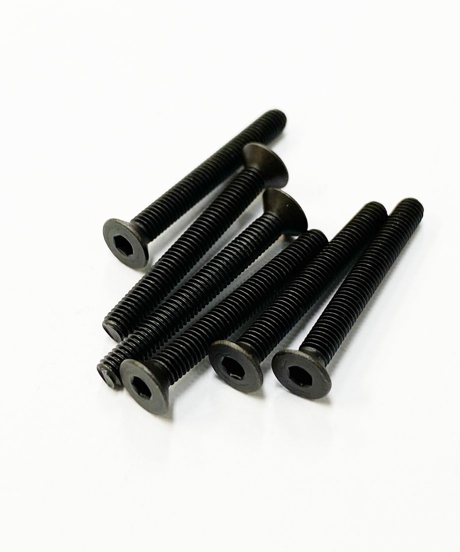 TOPLINE STEEL COUNTERSUNK SCREW BLACK 25mm - TSD-25BK