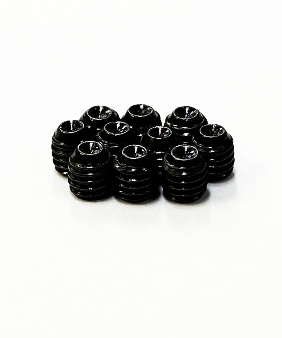 TOPLINE HEXAGON SOCKET SET SCREWS BLACK M3×3mm - THB-03BK