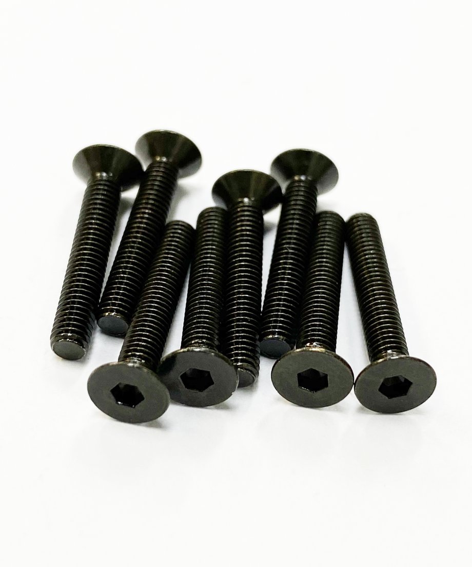 TOPLINE STEEL COUNTERSUNK SCREW BLACK 18mm - TSD-18BK