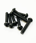 TOPLINE STEEL SCREW BLACK M3 HEX BUTTON 18mm - TSB-18BK