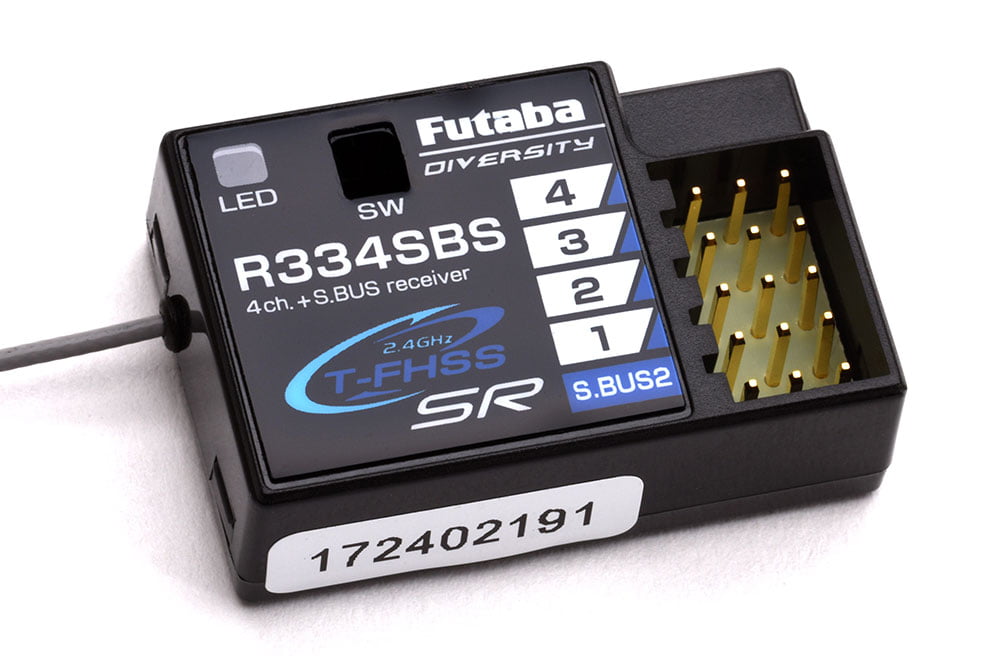 Futaba R334SBS 4-Channel (PWM) Surface Receiver with S.BUS for Telemetry - FUT05102646-3