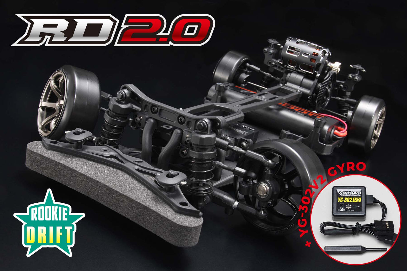 Yokomo Rookie Drift RD 2.0 Assemble Kit (with YG-302V2 Gyro) RDR-020G