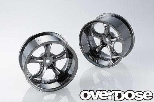 OVERDOSE WORK VS KF (Black Metal Chrome/OFF+7) 2pcs - OD2728b