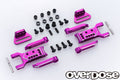 OVERDOSE Adjustable Aluminum Rear Suspension Arm Type-3 (For OD / Purple) - OD2855