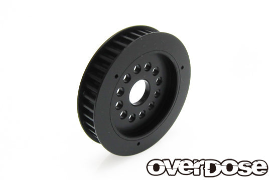 OVERDOSE Machine Cut Wide Diff Pulley 39T (For OD3839/POM/Black) - OD3859
