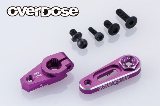 OVERDOSE JT Aluminum Direct Servo Horn Type-2 (Purple/Sanwa,KO) - OD3884