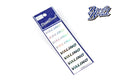 Buzz Break Cut-Out Rim Sticker (VALINO Mirror Type / Silver ・Black) - BB-ST-012