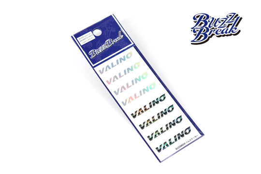 Buzz Break Cut-Out Rim Sticker (VALINO Mirror Type / Silver ・Black) - BB-ST-012