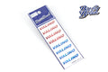 Buzz Break Cut-Out Rim Sticker (VALINO Mirror Type / Red ・Blue) - BB-ST-013