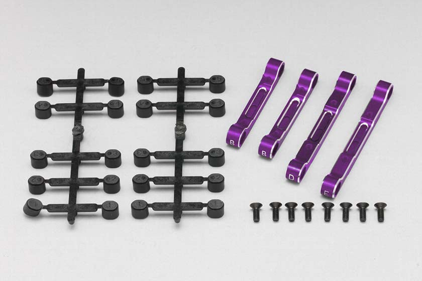 YD-2 Aluminum Adjustable Suspension Mount Set (Purple/Bevel Edge) Y2-301APA