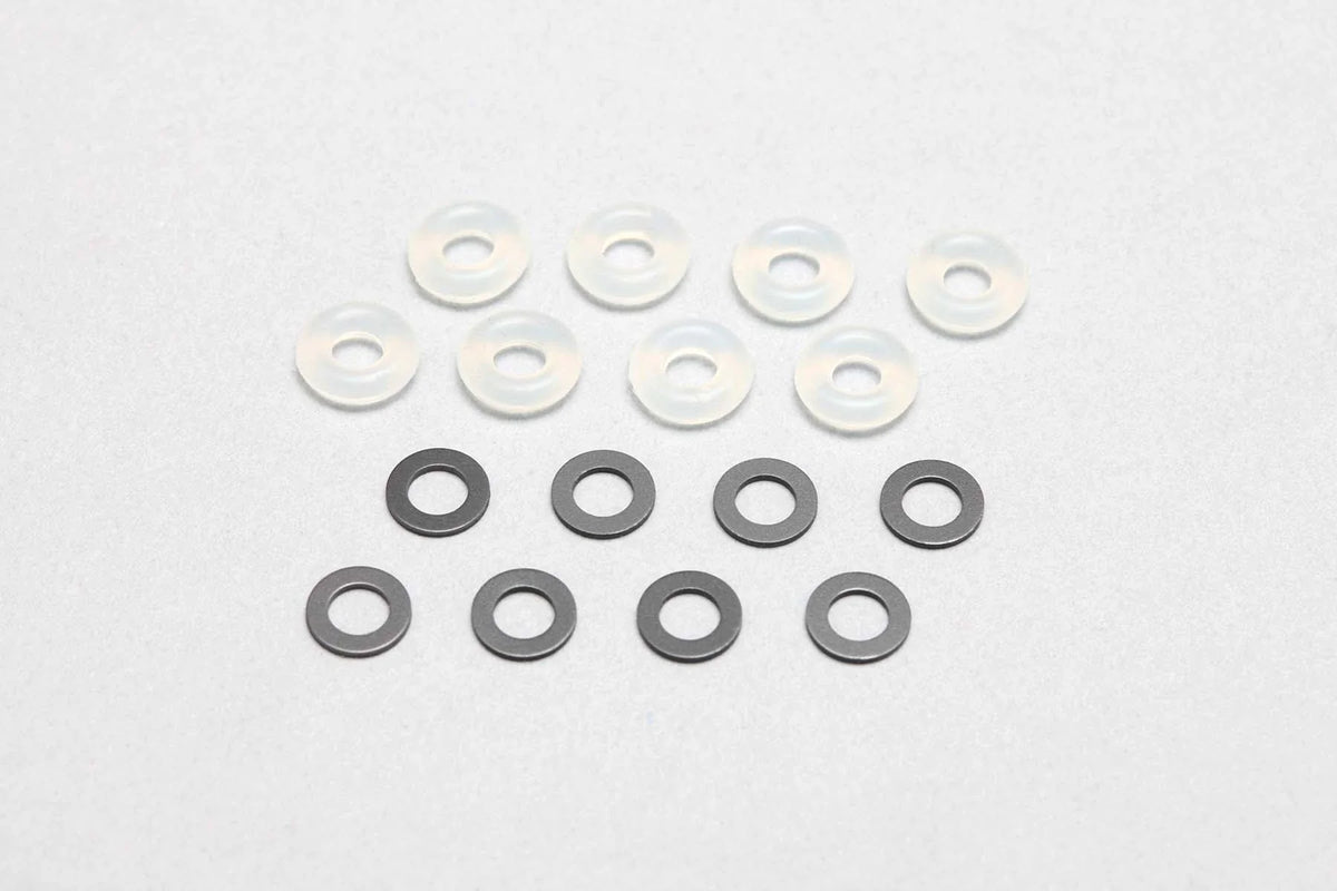 Yokomo High Grade O-ring for Shock (oil resistant / with poly slider / 8 pcs) YS-7HGC