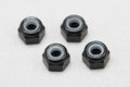 Yokomo M3×3mm Nylon Lock Nut (Aluminum·Black·4pcs) ZC-N3ABK