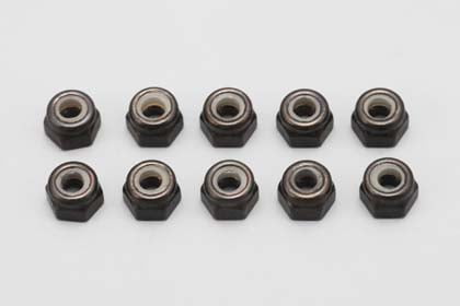 Yokomo M3×4mm Nylon Lock Nut (Steel·10pcs) ZC-N3L