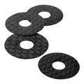 1up Racing Carbon Fibre Body Washers 3M Adhesive Backed - 6mm post (4 pcs) 1U-10401