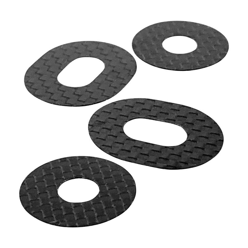 Carbon Fiber Body Washers - 3M Adhesive Backed - 1/8 Off-Road - 4pcs