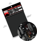 Carbon Fiber Plain Weave Pattern Black on Pewter 1412